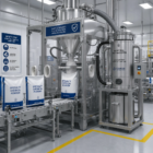 chemical powder dust extraction Houston, bulk powder handling HEPA vacuum Texas, industrial toxic dust hire